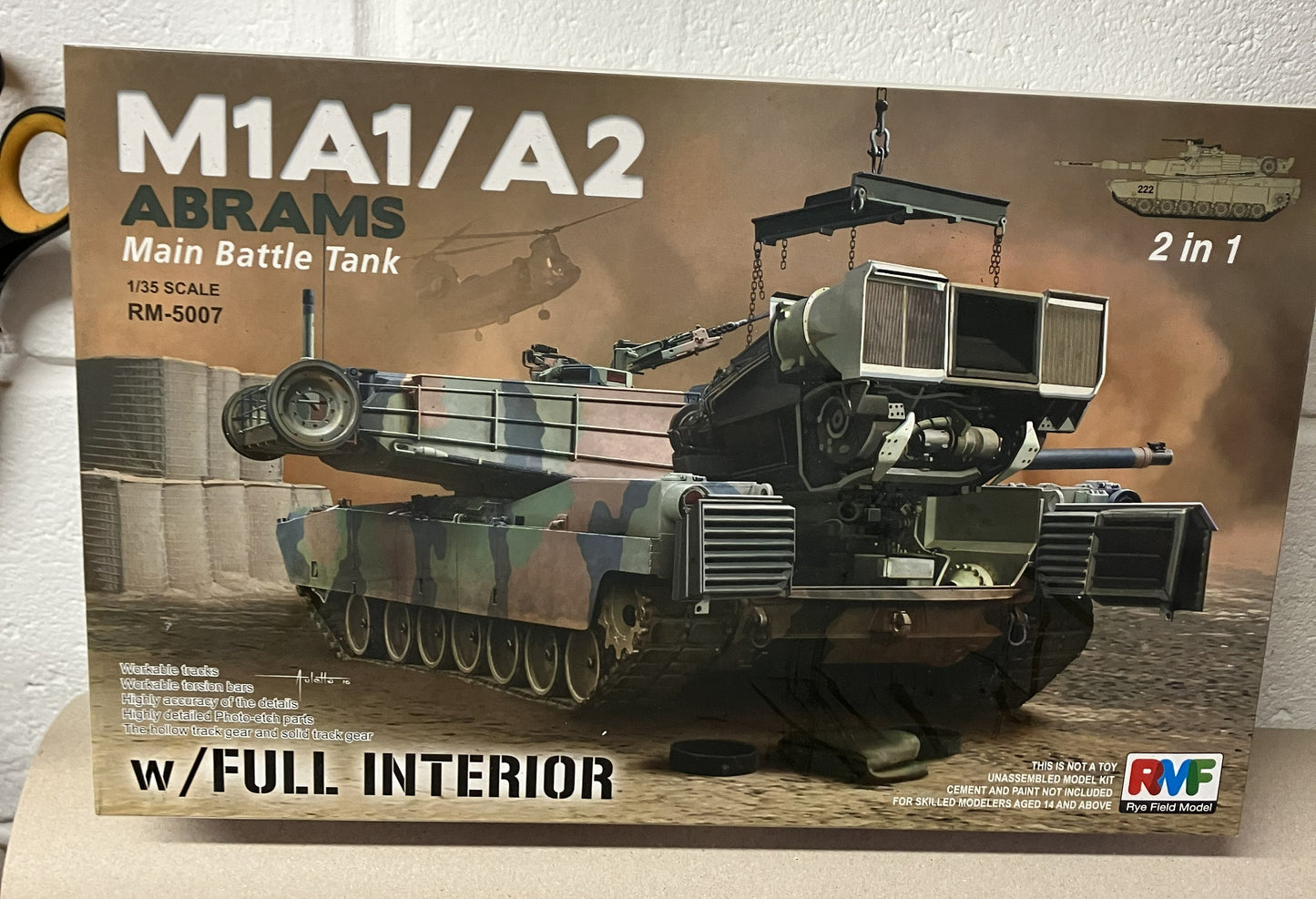 RFM M1A1/A2 ABRAMS MBT 1/35 FULL INTERIOR